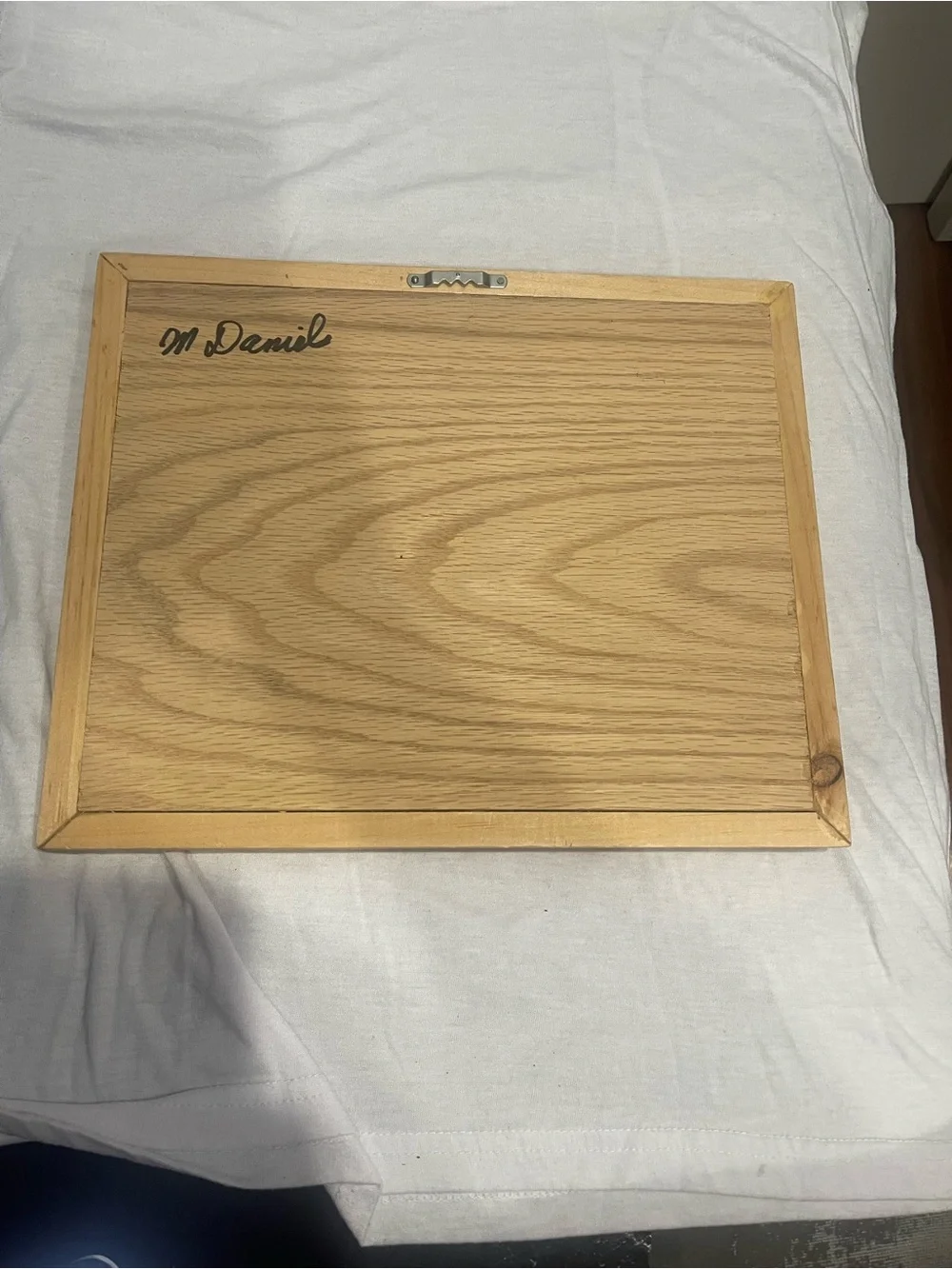 Our Lady of Grace Carved Wooden Plaque - Natural Wood